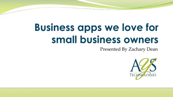 Business apps we love for small business owners