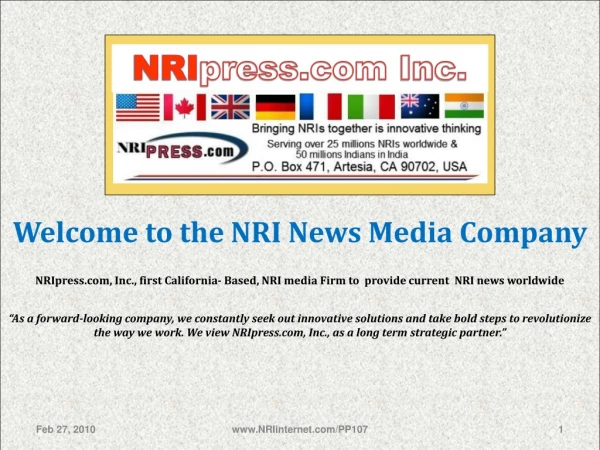 NRI press Inc.