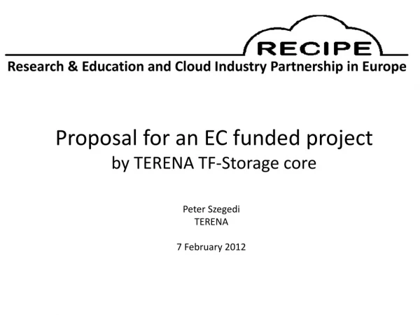 Research &amp; Education and Cloud Industry Partnership in Europe