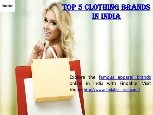 Top 5 Clothing Brands in India