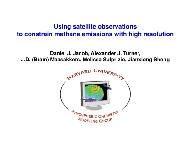 Using satellite observations to constrain methane emissions with high resolution
