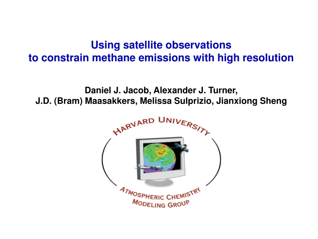 using satellite observations to constrain methane emissions with high resolution