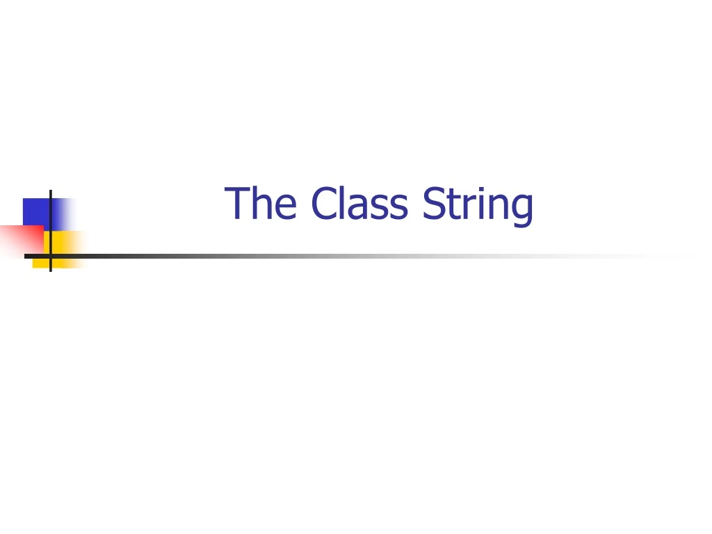 the class string