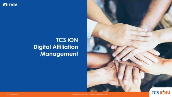TCS iON Digital Affiliation Management