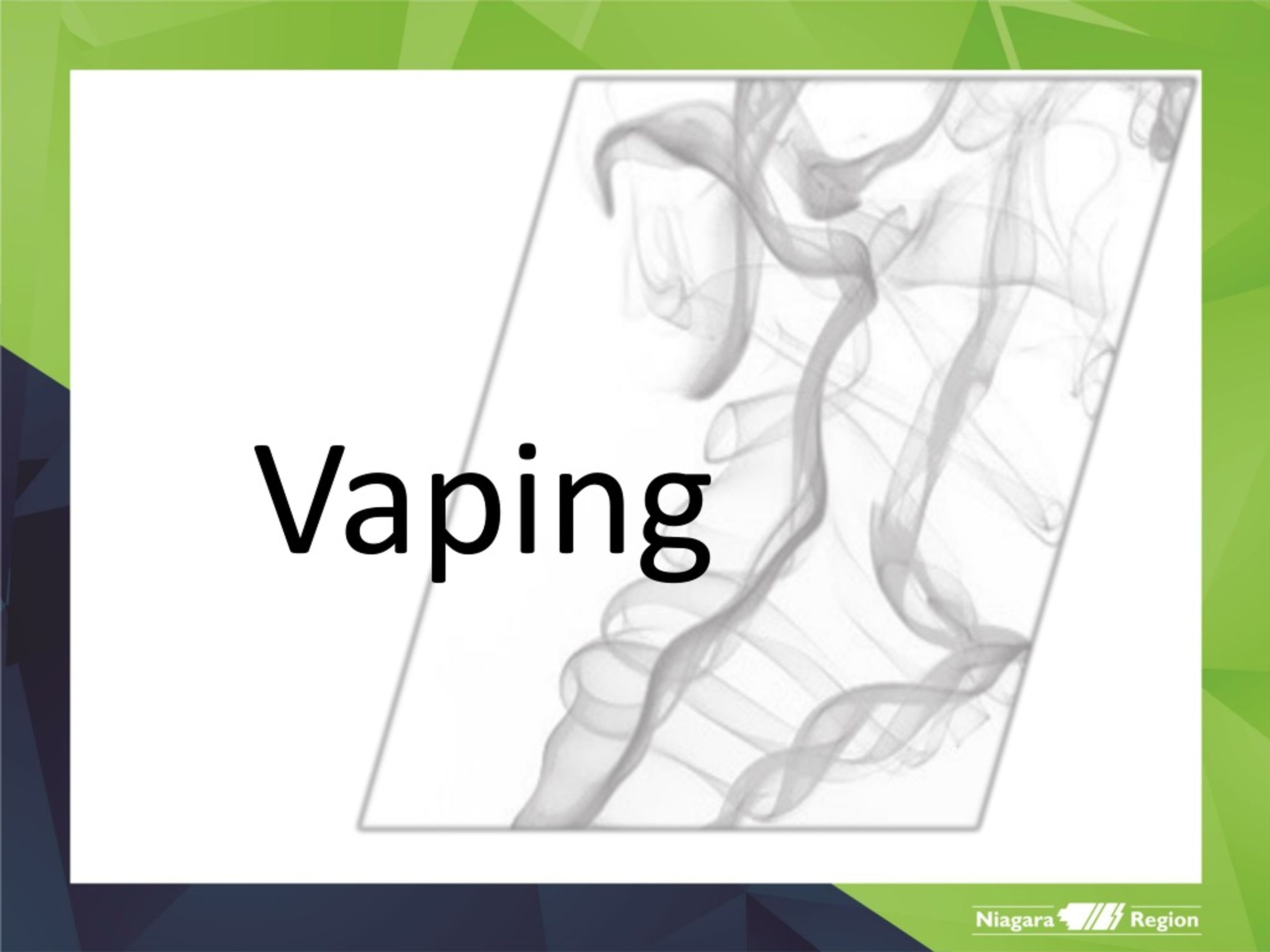 Vaping: Risks and Realities - slide 1