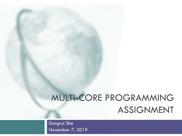 Multi-Core Programming Assignment