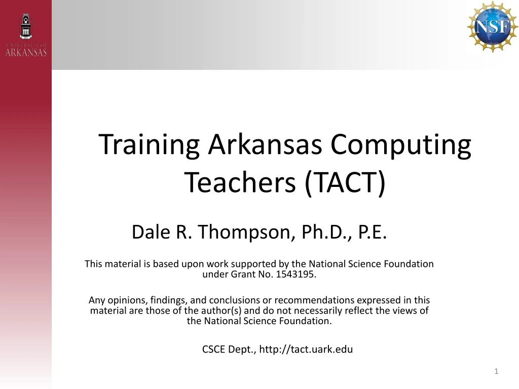training arkansas computing teachers tact
