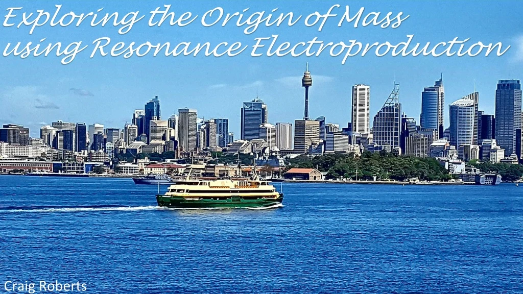 exploring the origin of mass using resonance