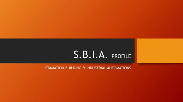 S.B.I.A. PROFILE