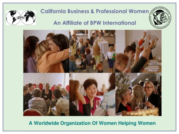 California Business &amp; Professional Women An Affiliate of BPW International