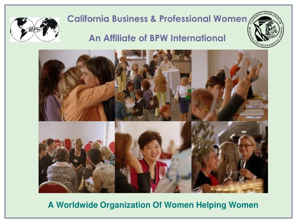 california business professional women an affiliate of bpw international