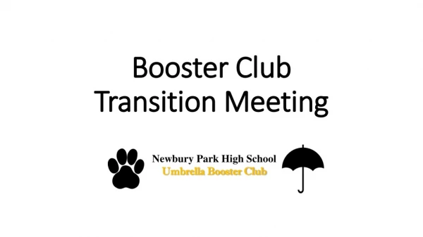 Booster Club Transition Meeting