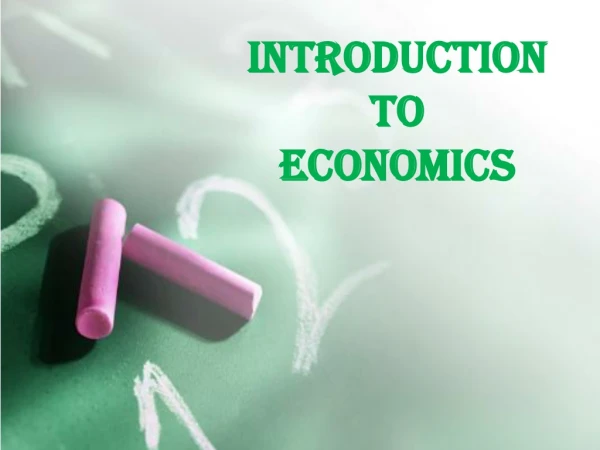 Introduction to Economics