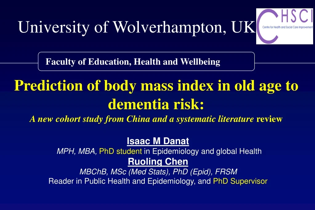 university of wolverhampton uk