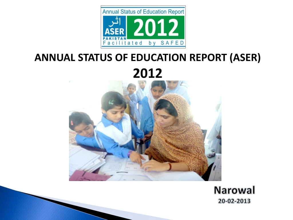 annual status of education report aser 2012
