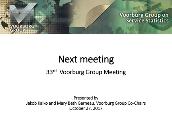 Next meeting