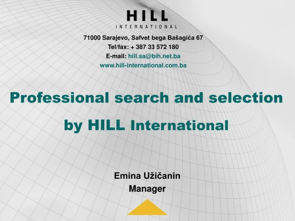 Professional search and selection