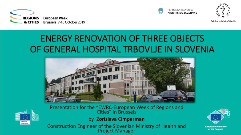 energy renovation of three objects of general hospital trbovlje in slovenia
