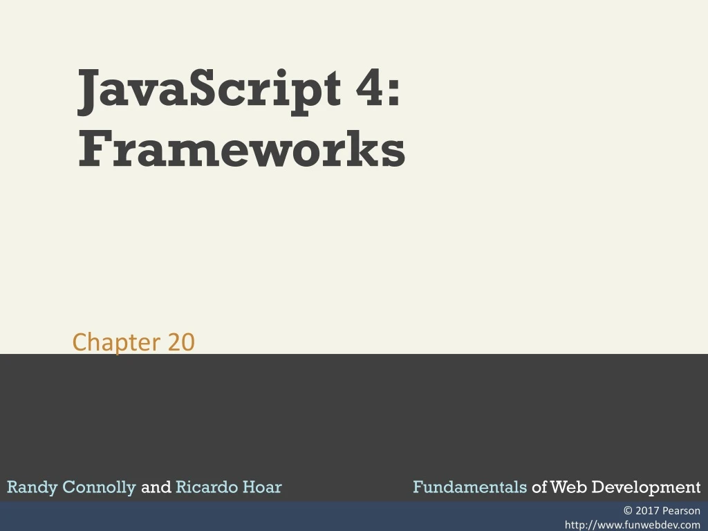 javascript 4 frameworks