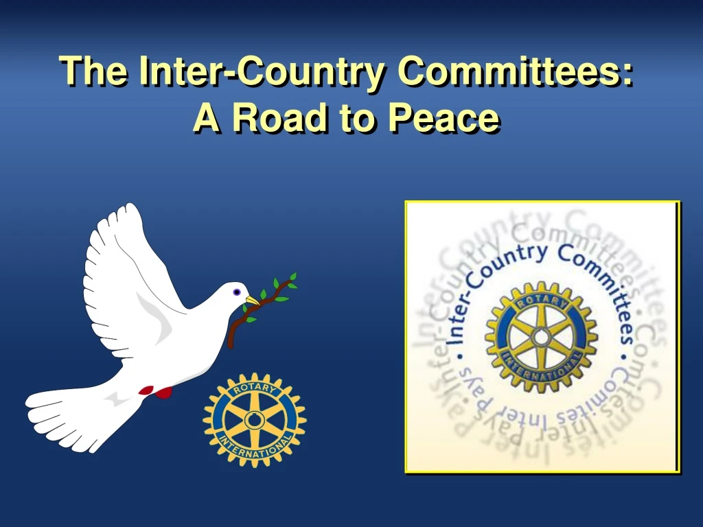 the inter country committees a road to peace