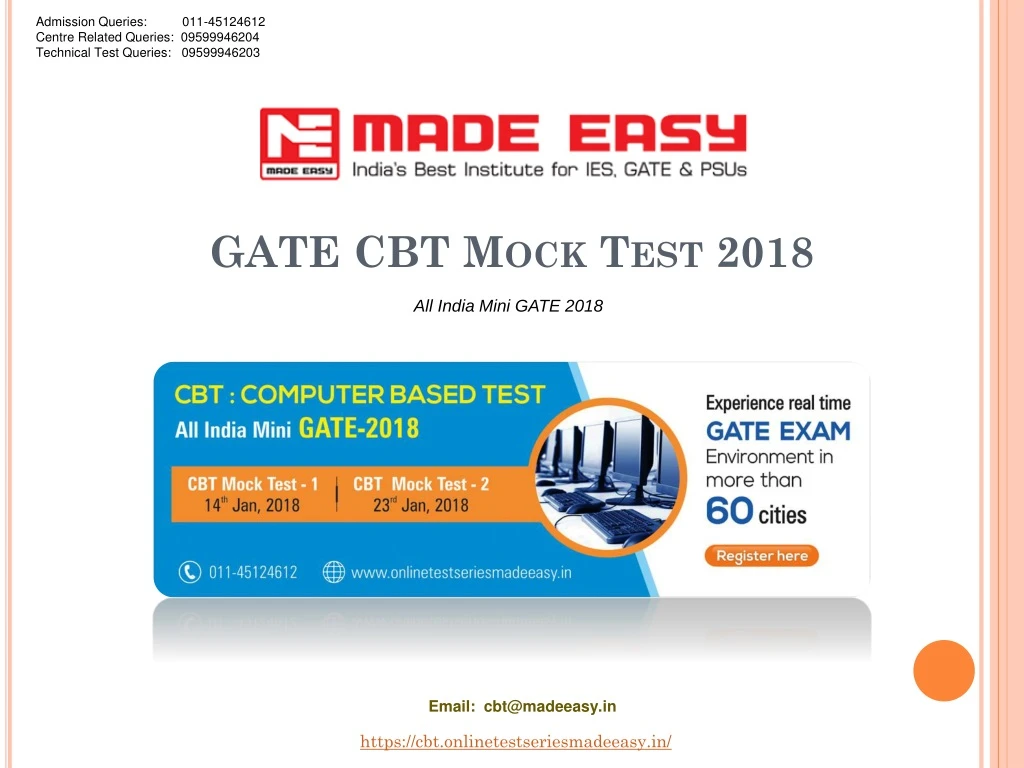 gate cbt mock test 2018