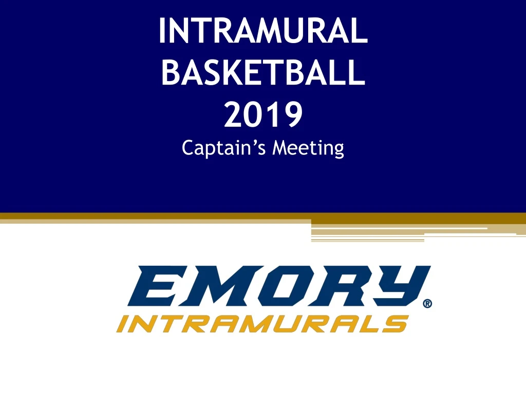 intramural basketball 2019 captain s meeting