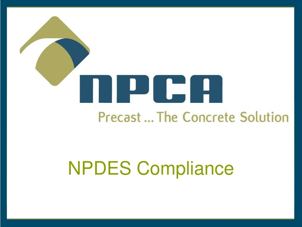 npdes compliance