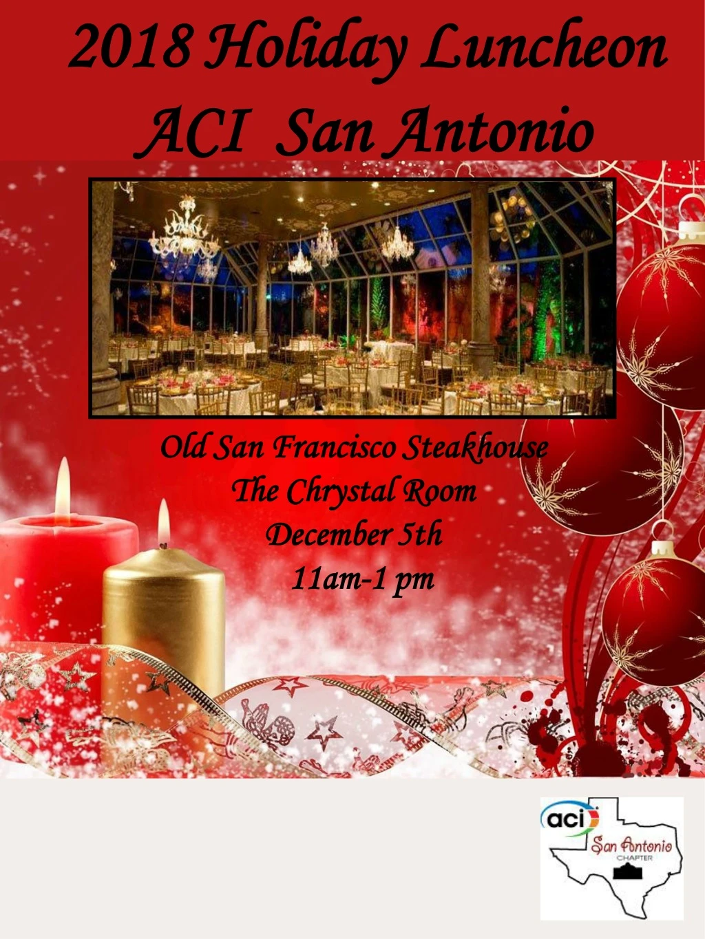 2018 holiday luncheon aci san antonio