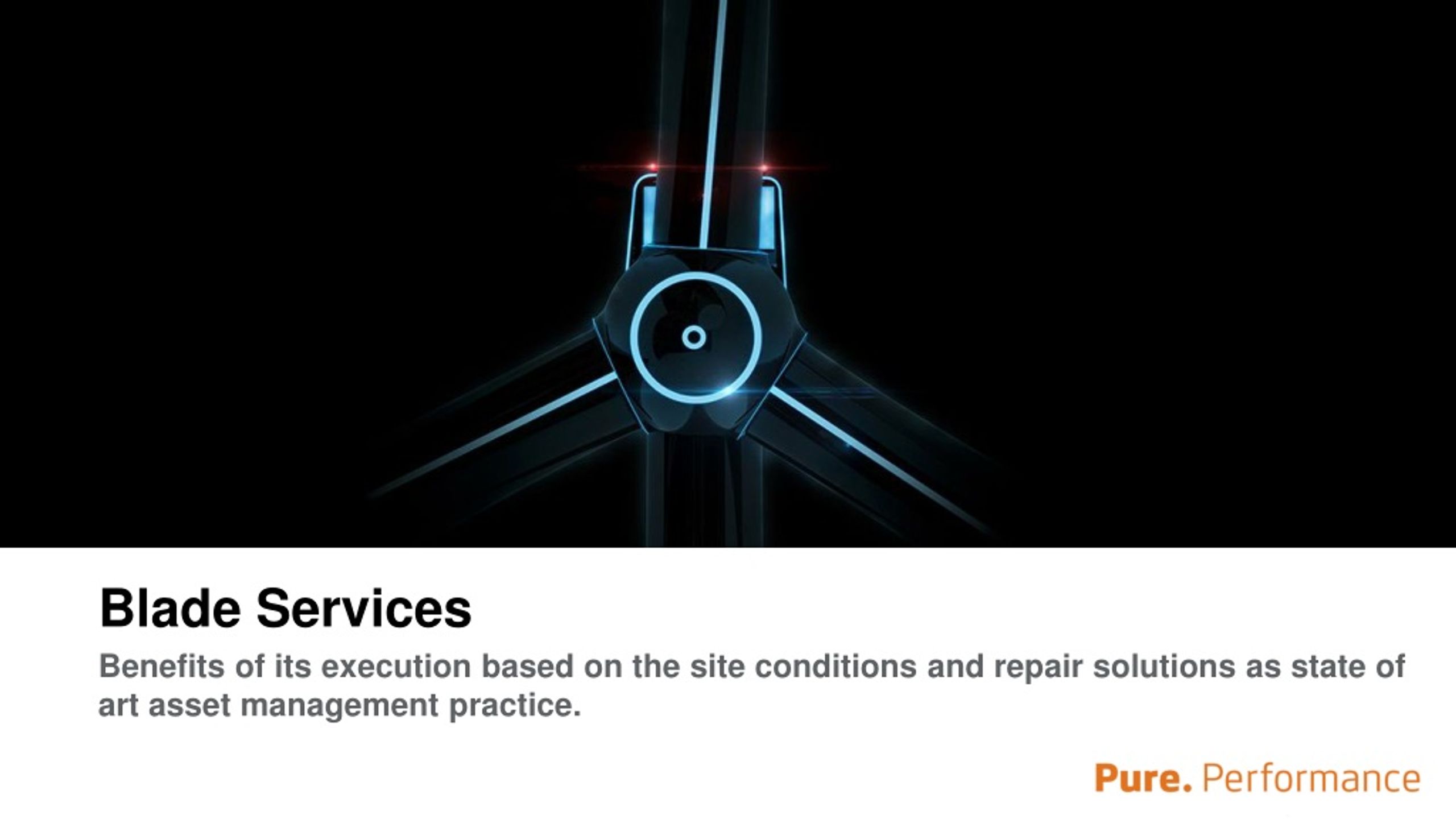 Vestas Blade Services: Advanced Solutions for Turbine Blade Management - slide 1