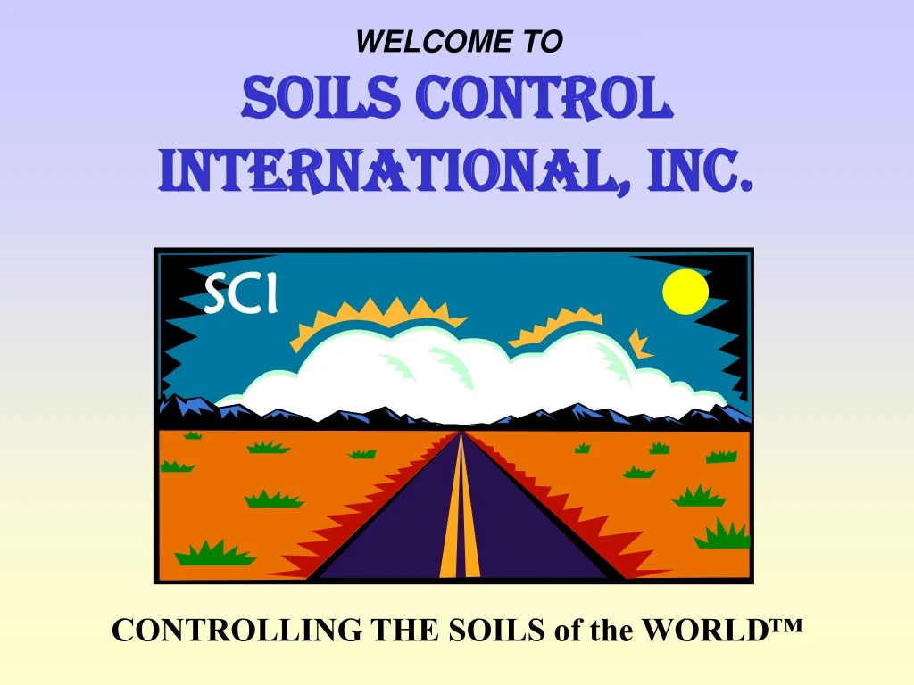 welcome to soils control international inc