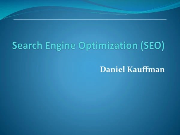 Search Engine Optimization (SEO)