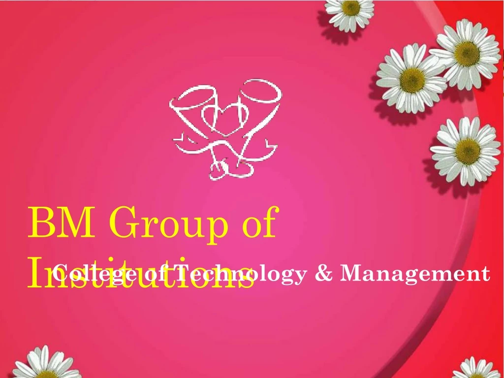 bm group of institutions