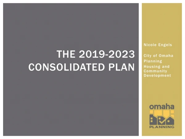 The 2019-2023 Consolidated Plan