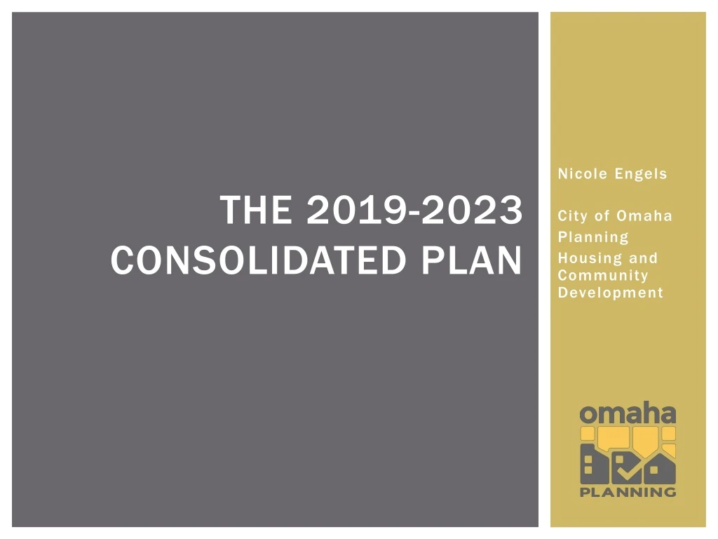 the 2019 2023 consolidated plan