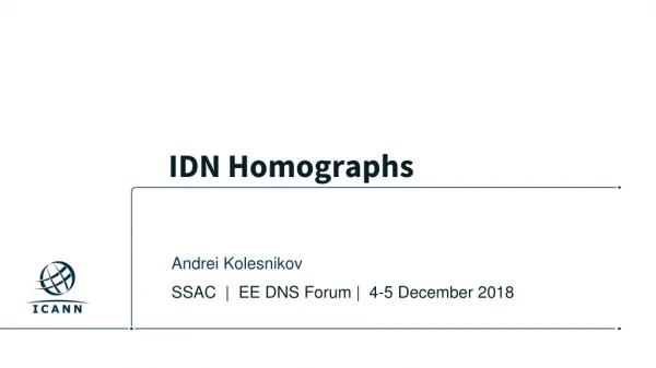 IDN Homographs