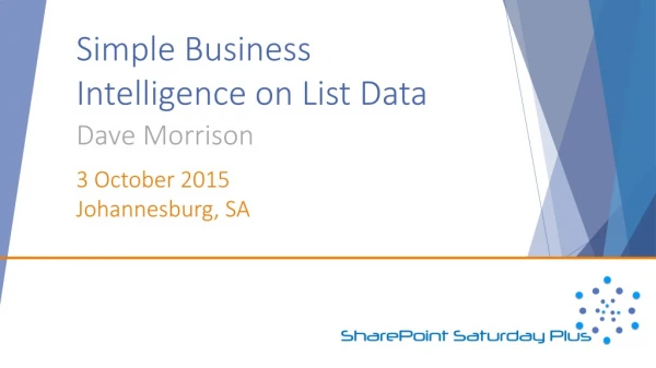 Simple Business Intelligence on List Data