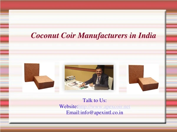 Coconut Coir Manufacturers in India