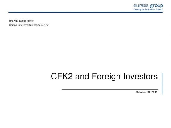 CFK2 and Foreign Investors