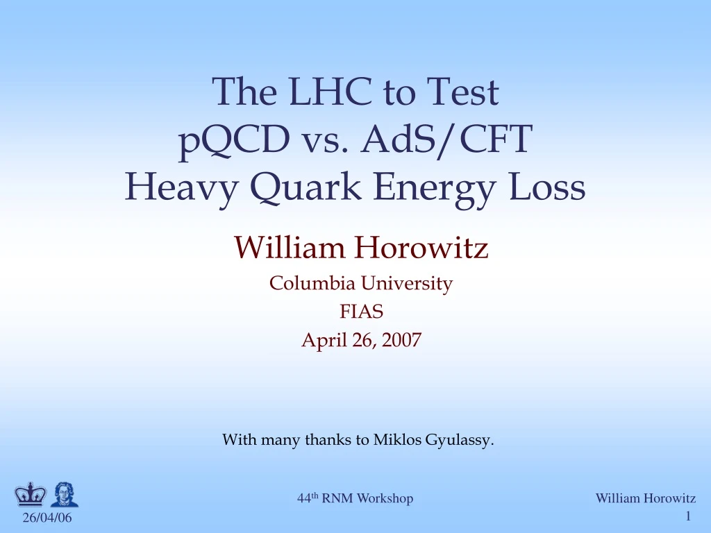 the lhc to test pqcd vs ads cft heavy quark energy loss