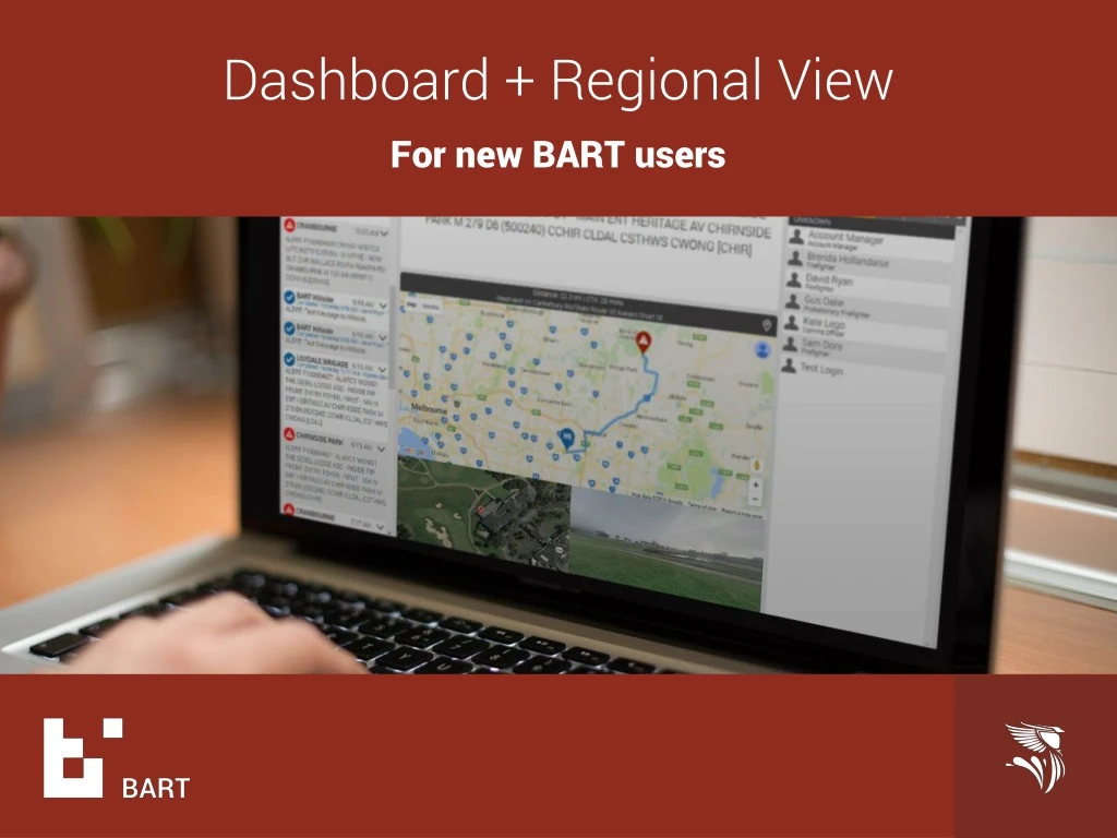dashboard regional view for new bart users