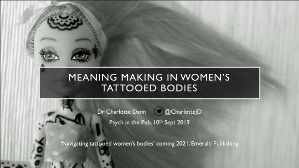Meaning making in women’s tattooed bodies