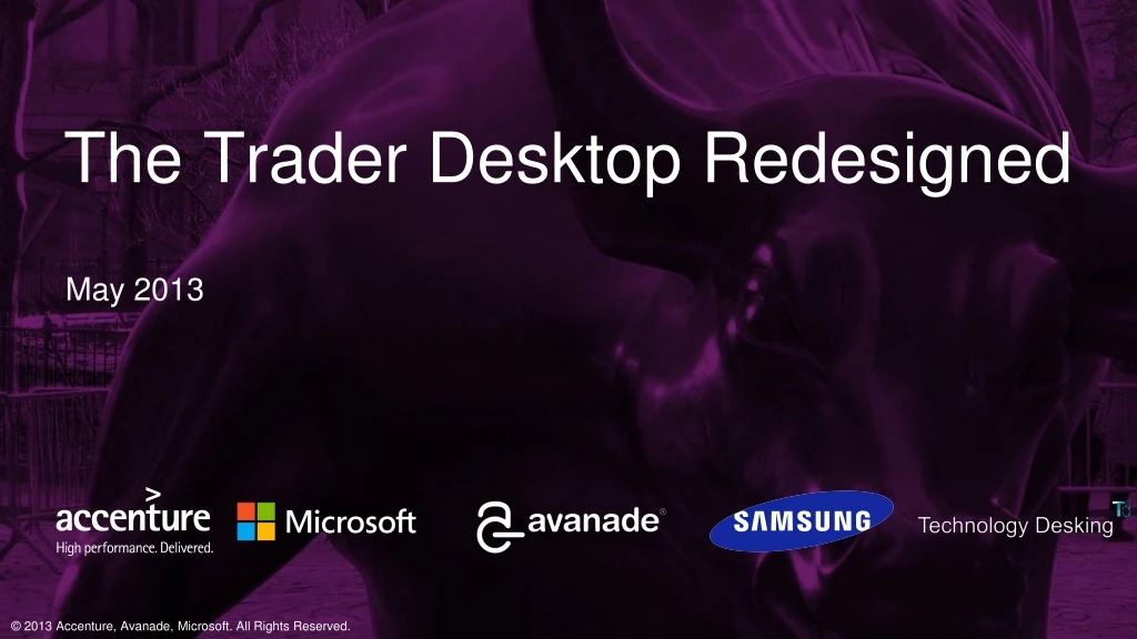 the trader desktop redesigned