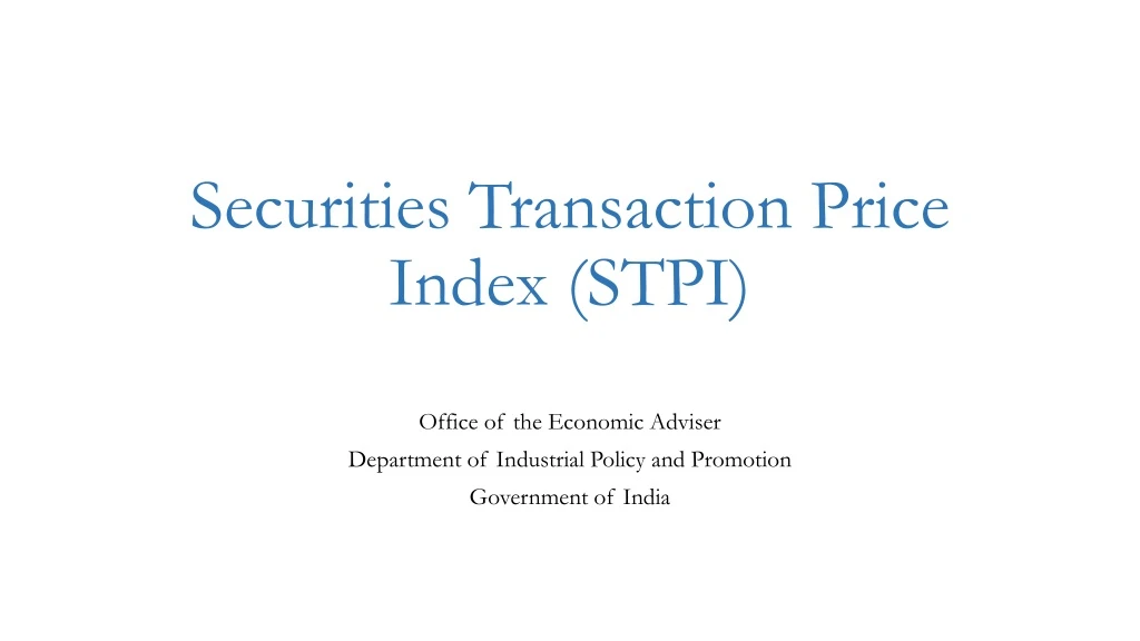 securities transaction price index stpi