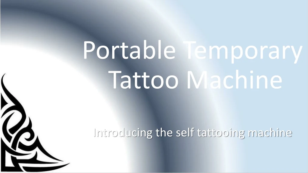 portable temporary tattoo machine