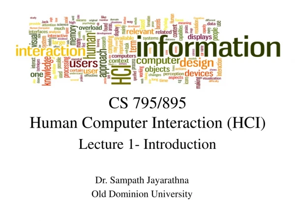Lecture 1- Introduction