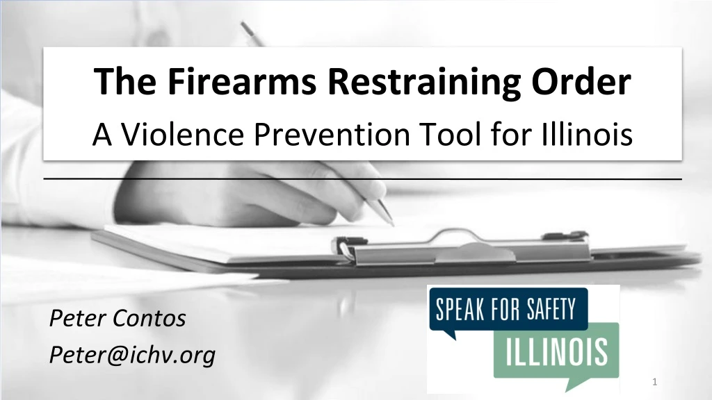 the firearms restraining order a violence prevention tool for illinois