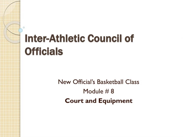Inter-Athletic Council of Officials
