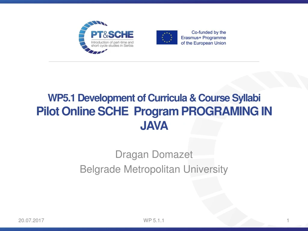 wp5 1 development of curricula course syllabi pilot online sche program programing in java