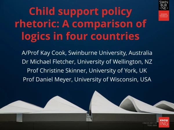 Child support policy rhetoric: A comparison of logics in four countries