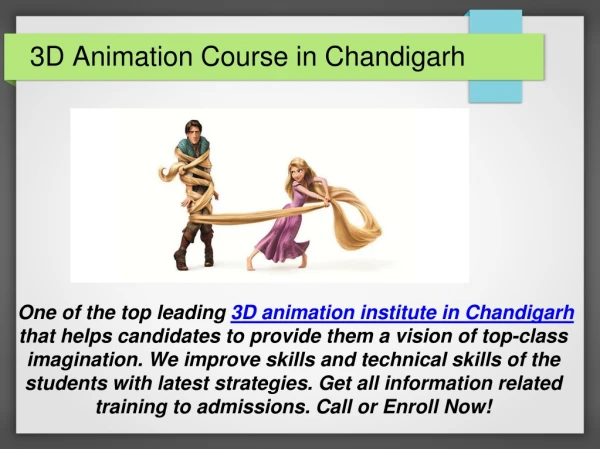 3D Animation Course in Chandigarh